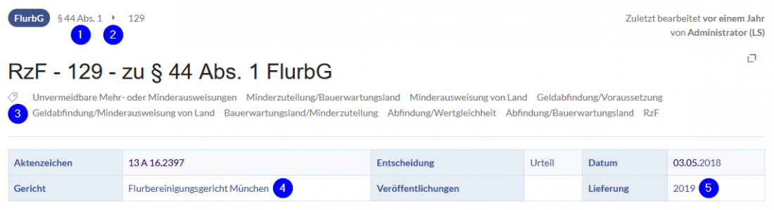 Screenshot Entscheidung - Header